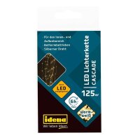Idena 125er Micro LED Lichterkette silber 1,7 m, 1 St.