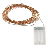 Idena 30er Micro LED Lichterkette kupfer 3,2 m