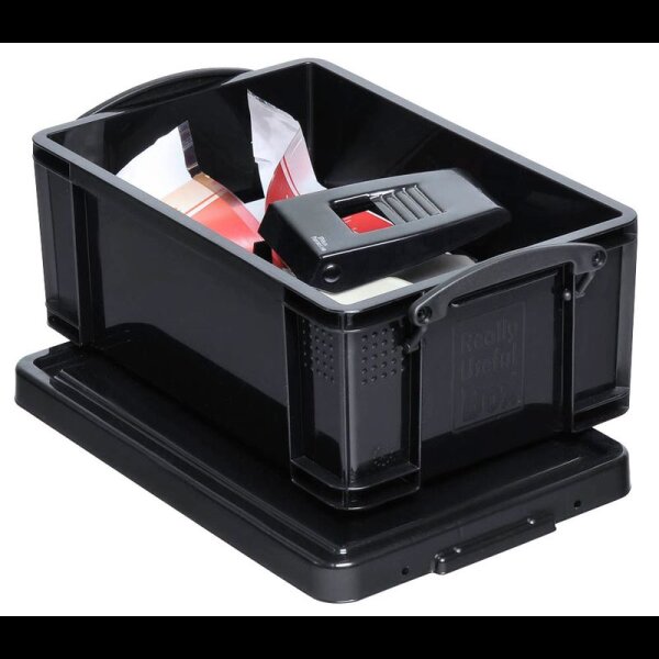 Really Useful Box Aufbewahrungsbox 9,0 l schwarz 39,5 x 25,5 x 15,5 cm, 1 St.