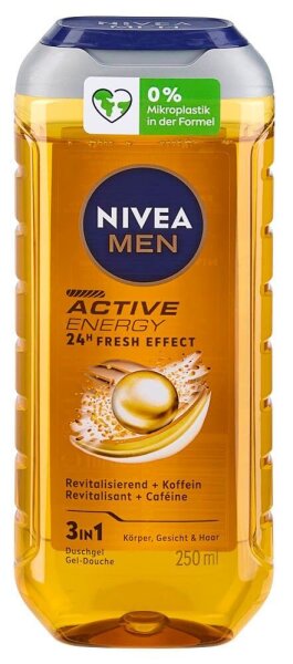 NIVEA MEN 3in1 Active Energy Duschgel 250 ml