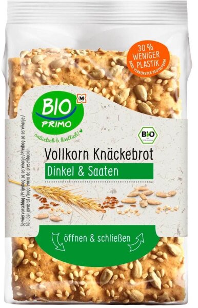BIO PRIMO Bio Dinkel & Saaten Knäckebrot 200,0 g