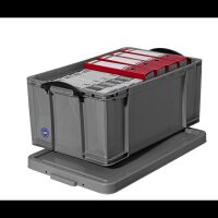 Really Useful Box Aufbewahrungsbox 64,0 l silber 71,0 x 44,0 x 31,0 cm, 1 St.