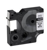 DYMO Schriftband RHINO  18488, 12 mm, schwarz auf weiß, 1 St.