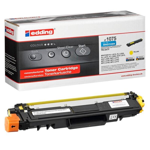 edding EDD-1075  gelb Toner kompatibel zu brother TN-247Y