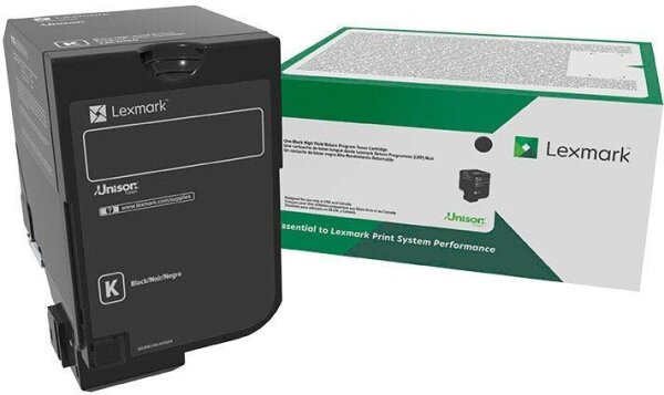 Lexmark 74C2HKE  schwarz Toner