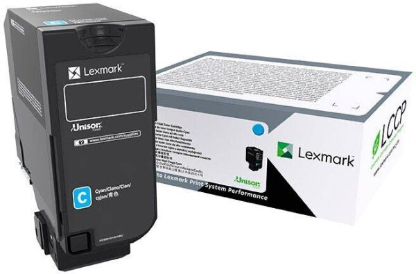 Lexmark 74C2SCE  cyan Toner