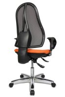 Topstar Bürostuhl Open Point SY Deluxe, OP290U G04 Stoff orange, Gestell chrom