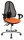 Topstar Bürostuhl Open Point SY Deluxe, OP290U G04 Stoff orange, Gestell chrom