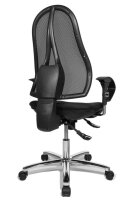 Topstar Bürostuhl Open Point SY Deluxe, OP290U G22 Stoff anthrazit, Gestell chrom