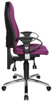 Topstar Bürostuhl Sitness® 10, SI59U G03 Stoff lila, Gestell chrom