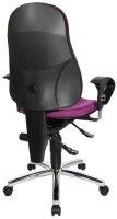 Topstar Bürostuhl Sitness® 10, SI59U G03 Stoff lila, Gestell chrom