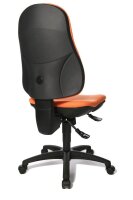 Topstar Bürostuhl Support SY, 8550 G04 Stoff orange, Gestell schwarz