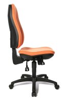 Topstar Bürostuhl Support SY, 8550 G04 Stoff orange, Gestell schwarz