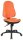 Topstar Bürostuhl Support SY, 8550 G04 Stoff orange, Gestell schwarz