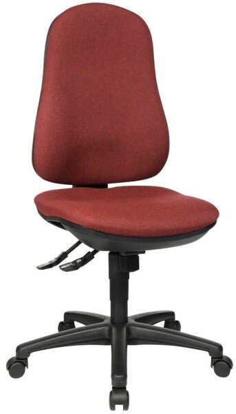 Topstar Bürostuhl Support SY, 8550 G27 Stoff rot, Gestell schwarz