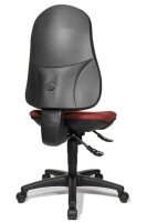 Topstar Bürostuhl Support SY, 8550 G27 Stoff rot, Gestell schwarz