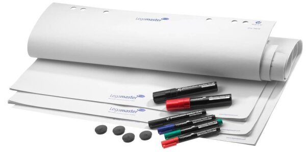 Legamaster Flipchart Zubehör-Set STARTER Kit blanko 65,0 x 98,0 cm, 20 Blatt, 1 Set