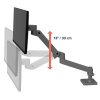 ergotron Monitor-Halterung LX Pro Arm 45-682-293 dunkelgrau für 1 Monitor, Tischbohrung