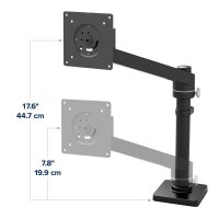 ergotron Monitor-Halterung NX 45-669-224 schwarz für 1 Monitor, Tischklemme, Tischbohrung