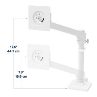 ergotron Monitor-Halterung NX 45-669-216 weiß für 1 Monitor, Tischklemme, Tischbohrung