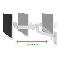 ergotron Monitor-Halterung LX Pro Arm 45-683-290 weiß für 1 Monitor, Wandhalterung