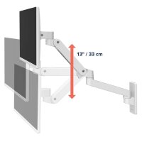ergotron Monitor-Halterung LX Pro Arm 45-683-290 weiß für 1 Monitor, Wandhalterung