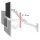 ergotron Monitor-Halterung LX Pro Arm 45-683-290 weiß für 1 Monitor, Wandhalterung