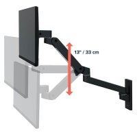 ergotron Monitor-Halterung LX Pro Arm 45-683-292 schwarz für 1 Monitor, Wandhalterung