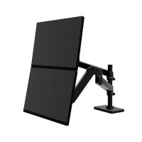 ergotron Monitor-Halterung LX Pro Dual Stacking 45-690-292 schwarz für 2 Monitore, Tischbohrung, Tischklemme