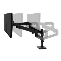 ergotron Monitor-Halterung LX Pro Dual Stacking 45-690-292 schwarz für 2 Monitore, Tischbohrung, Tischklemme