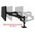 ergotron Monitor-Halterung LX Pro Dual Stacking 45-690-292 schwarz für 2 Monitore, Tischbohrung, Tischklemme