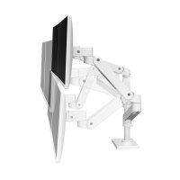 ergotron Monitor-Halterung LX Pro Dual Stacking 45-690-290 weiß für 2 Monitore, Tischbohrung, Tischklemme