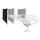 ergotron Monitor-Halterung LX Pro Dual Stacking 45-690-290 weiß für 2 Monitore, Tischbohrung, Tischklemme