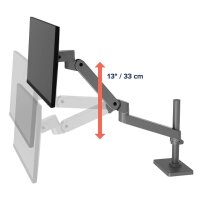 ergotron Monitor-Halterung LX Pro 45-695-293 dunkelgrau für 1 Monitor, Tischklemme