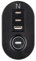 Neomounts DS22-840BL6 3-fach Tischsteckdose 1,4 m schwarz mit USB-Buchse
