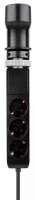 Neomounts DS22-840BL6 3-fach Tischsteckdose 1,4 m schwarz mit USB-Buchse