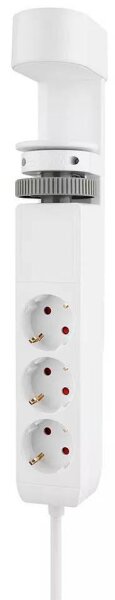 Neomounts DS22-840BL6 3-fach Tischsteckdose 1,4 m weiß mit USB-Buchse