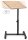 relaxdays PC-Tisch höhenverstellbar eiche hell 60,0 x 40,5 x 58,0 - 95,0 cm