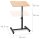 relaxdays PC-Tisch höhenverstellbar eiche hell 60,0 x 40,5 x 58,0 - 95,0 cm