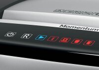 Rexel Momentum M515 Aktenvernichter mit Partikelschnitt P-5, 2 x 15 mm, bis 15 Blatt, schwarz