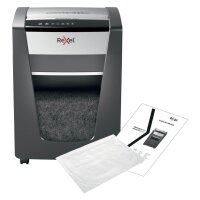 Rexel Momentum M515 Aktenvernichter mit Partikelschnitt P-5, 2 x 15 mm, bis 15 Blatt, schwarz
