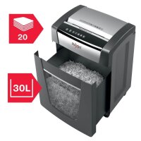 Rexel Momentum X420 Aktenvernichter mit Partikelschnitt P-4, 4 x 40 mm, bis 20 Blatt, schwarz