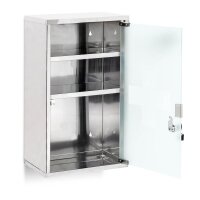 relaxdays Medizinschrank EMERGENCY XL ohne Norm silber