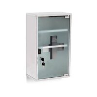 relaxdays Medizinschrank EMERGENCY XL ohne Norm silber