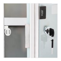 relaxdays Medizinschrank EMERGENCY XL ohne Norm silber