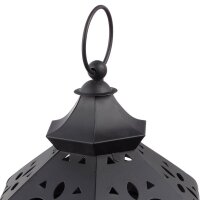 relaxdays ohne Leuchtmittel Laternen-Set schwarz 12,5/16,0/20,0 cm, 3 St.