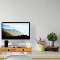 relaxdays Monitorständer braun