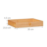 relaxdays Monitorständer braun