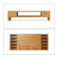 relaxdays Monitorständer braun