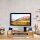 relaxdays Monitorständer braun